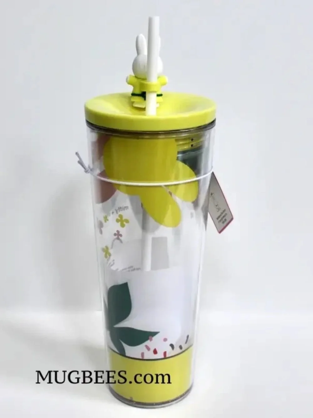 Starbucks x Miffy 2026 Acrylic Cold Cup Tumbler Straw Topper Venti 26oz